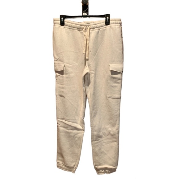 Roxy Flight Time Cargo Pocket Sweatpants Metro Heather Medium NWT - Picture 1 of 8